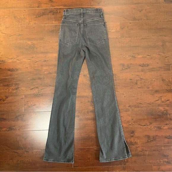 MADEWELL Denim Roadtripper Skinny Flare Black Jeans High Rise Size 23 - Picture 8 of 13